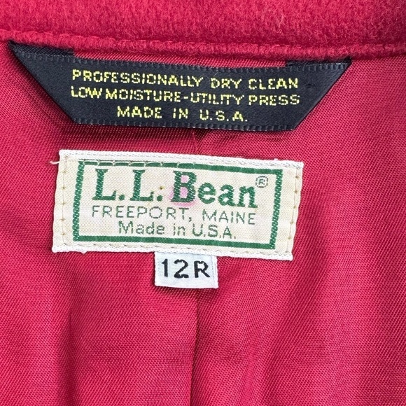 VTG L.L Bean Wool/Cashmere Made in USA Blazer Womens Size 12 - Picture 3 of 11